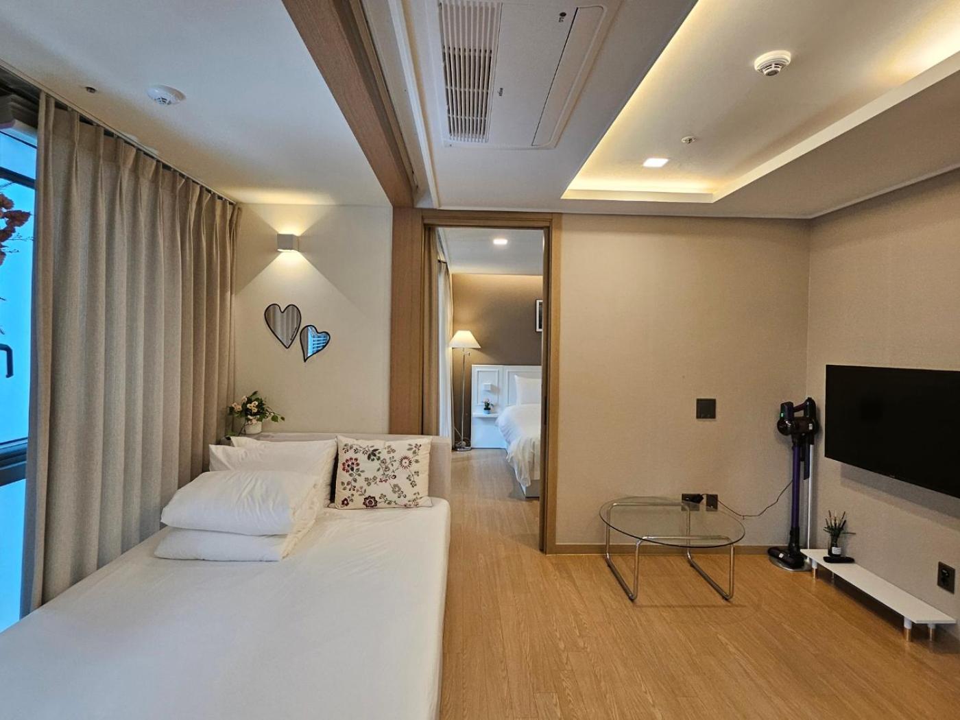 شقة Haeundae Ocean Family بوسان الغرفة الصورة